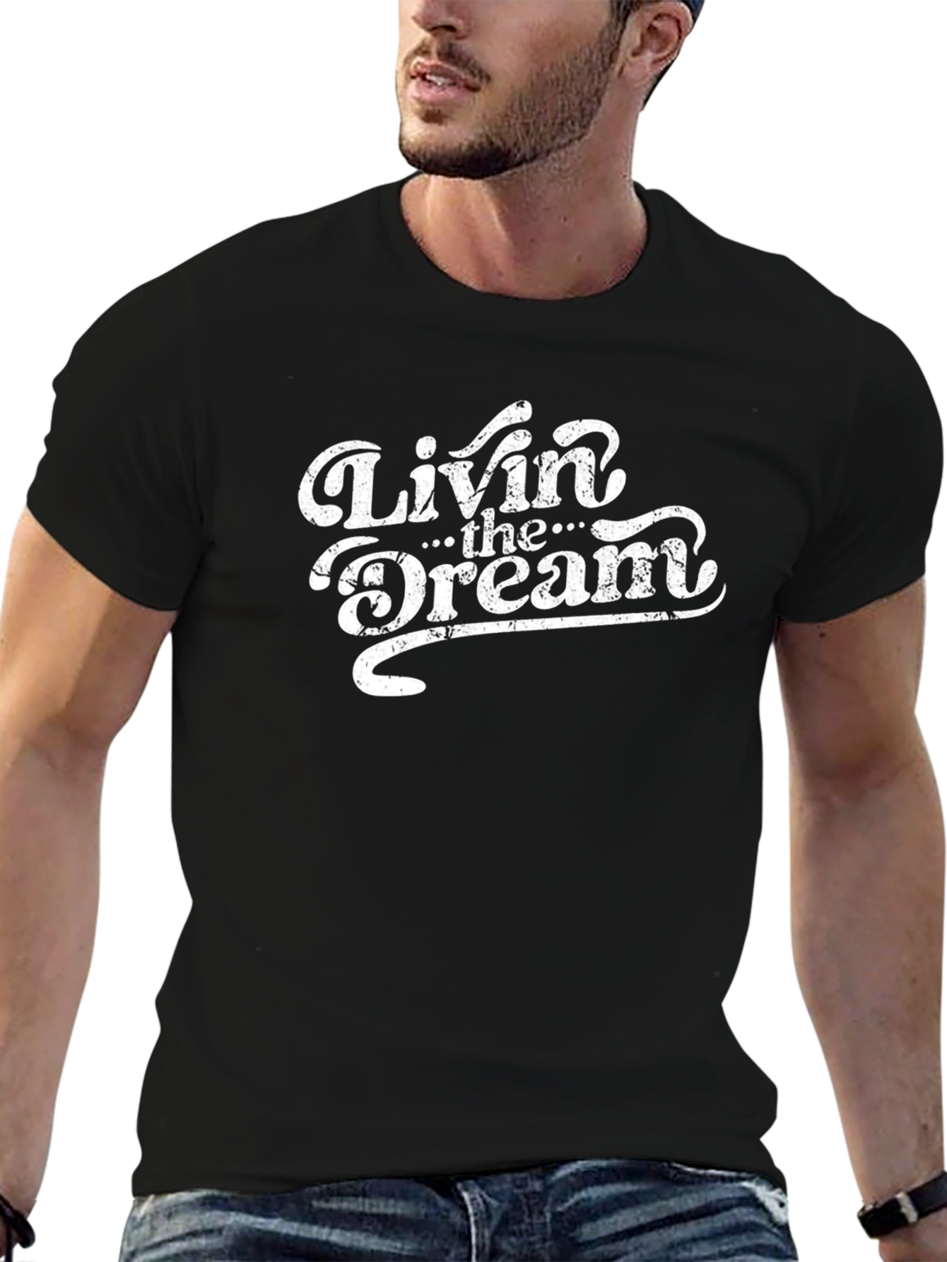 Livin The Dream Graphic Tee - Classic Style