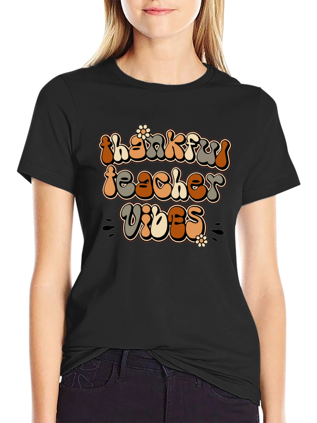 Thankful Teacher Vibes Graphic Tee