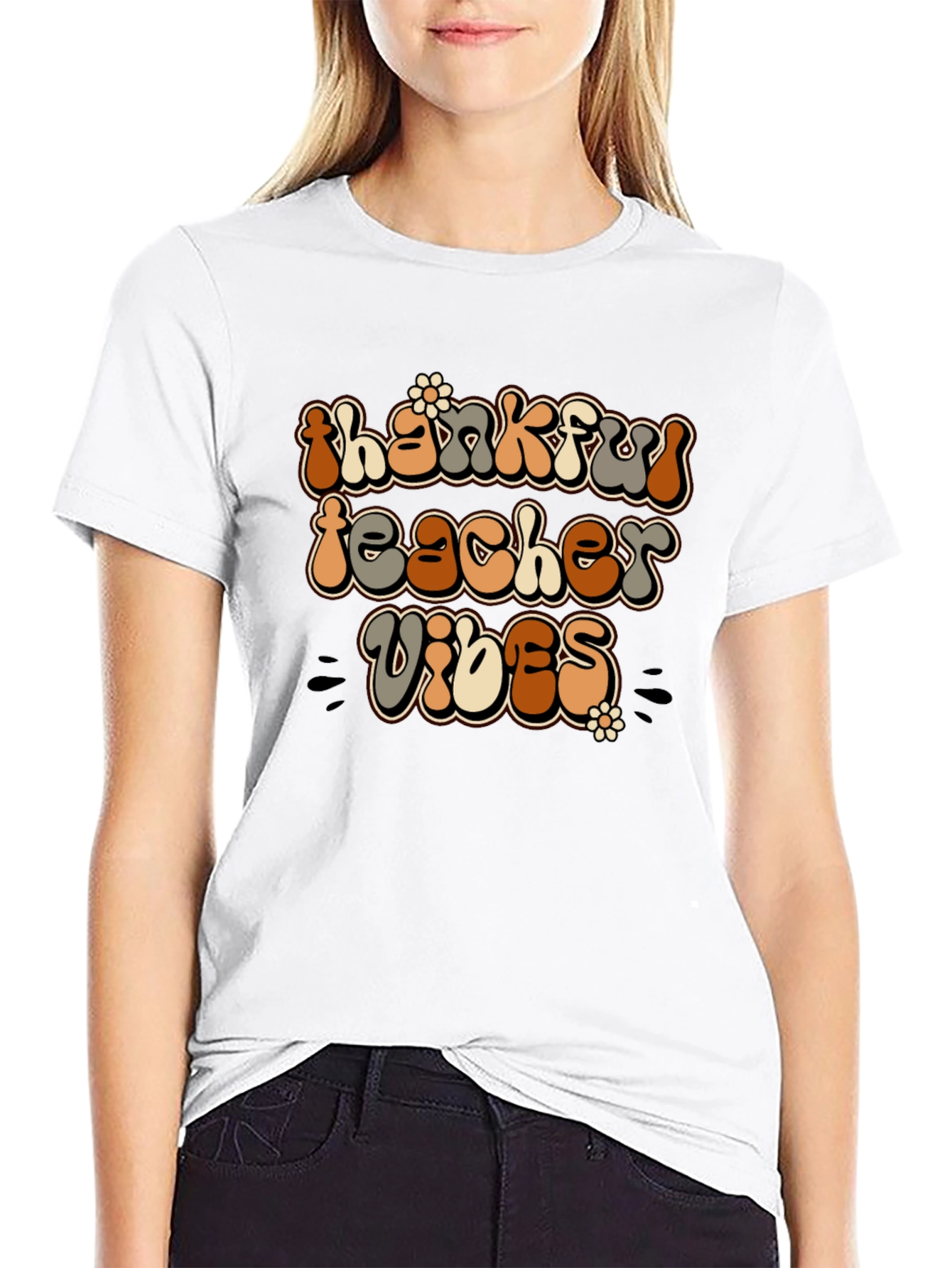 Thankful Teacher Vibes Graphic Tee