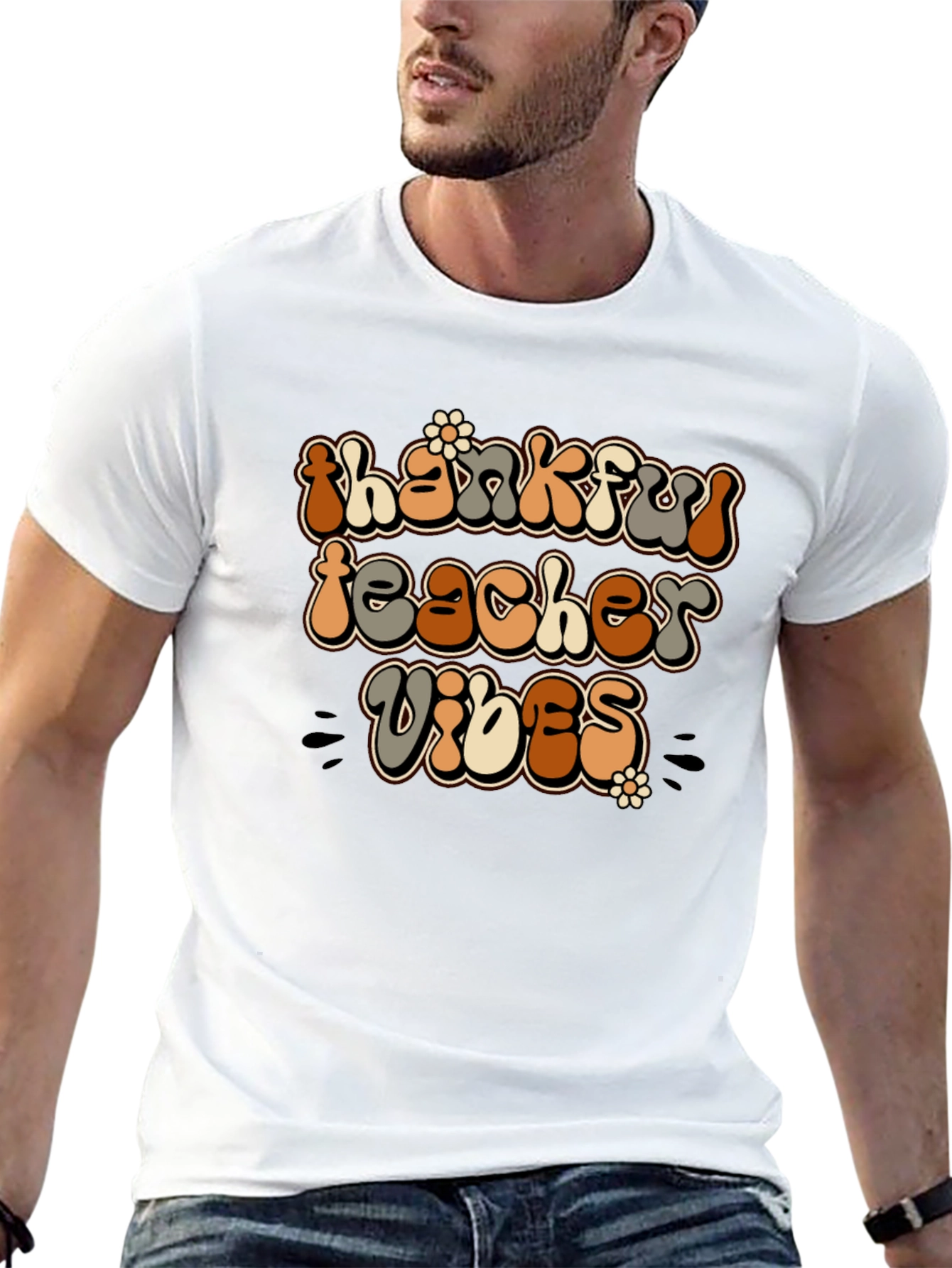Thankful Teacher Vibes Graphic Tee
