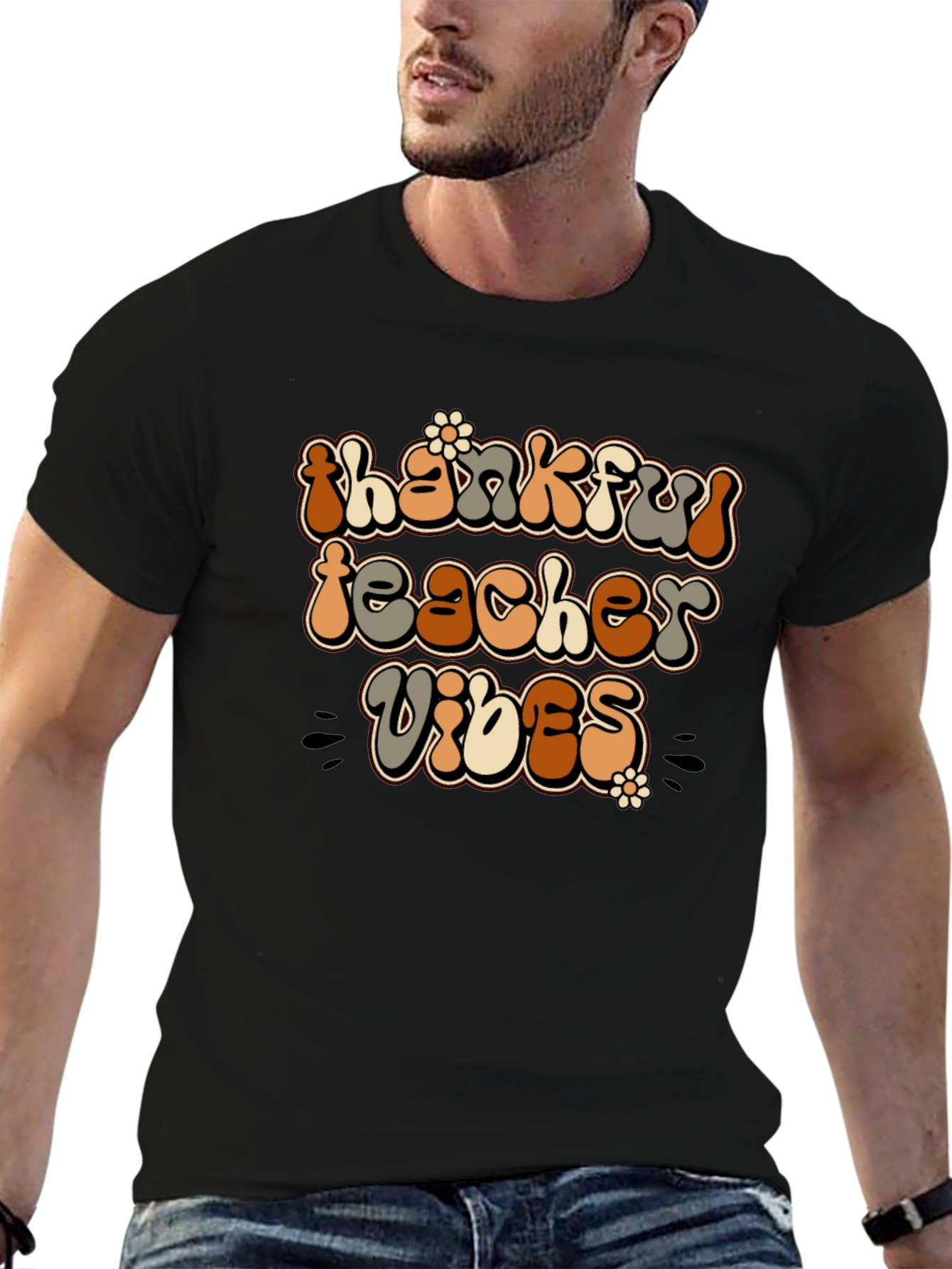Thankful Teacher Vibes Graphic Tee