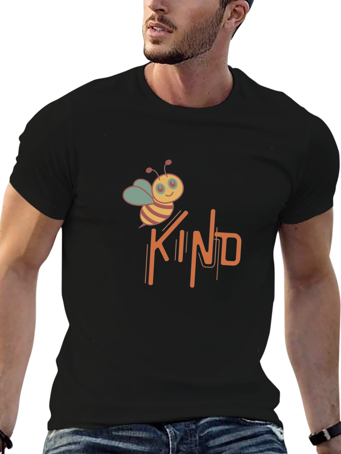 Be Kind Bee Graphic Tee - Black