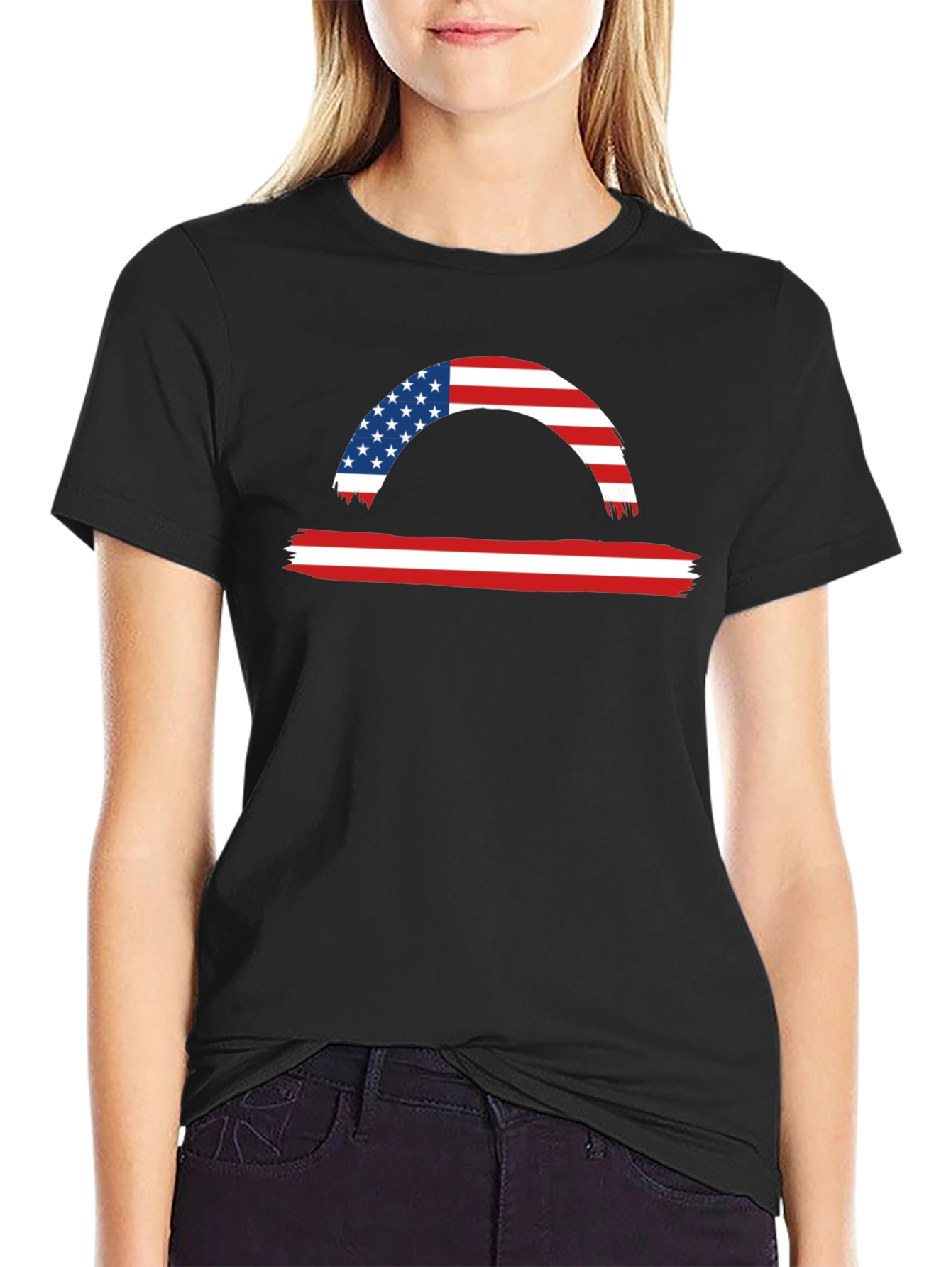 American Flag Libra Graphic Tee