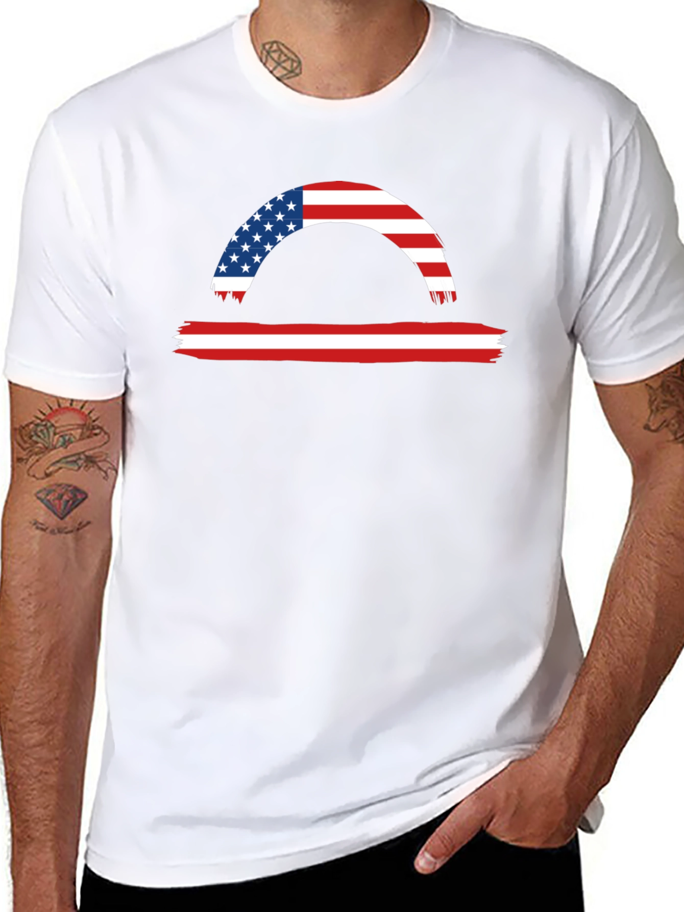 American Flag Libra Graphic Tee