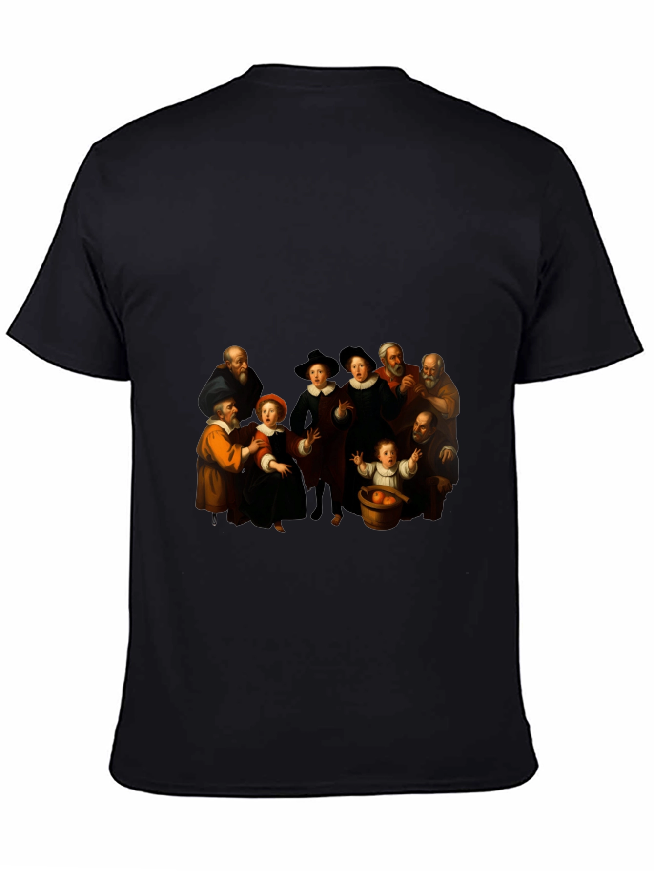 Renaissance Art Print Black T-Shirt