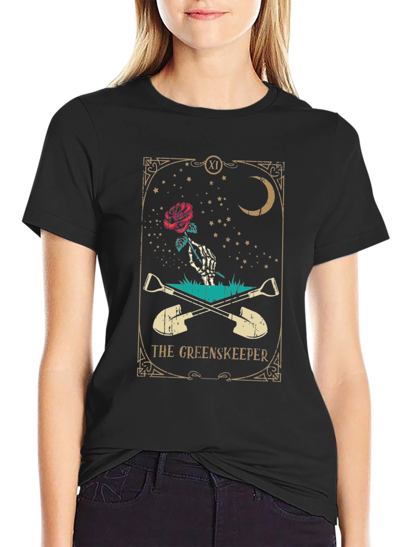 The Greenkeeper Tarot Style Graphic Tee