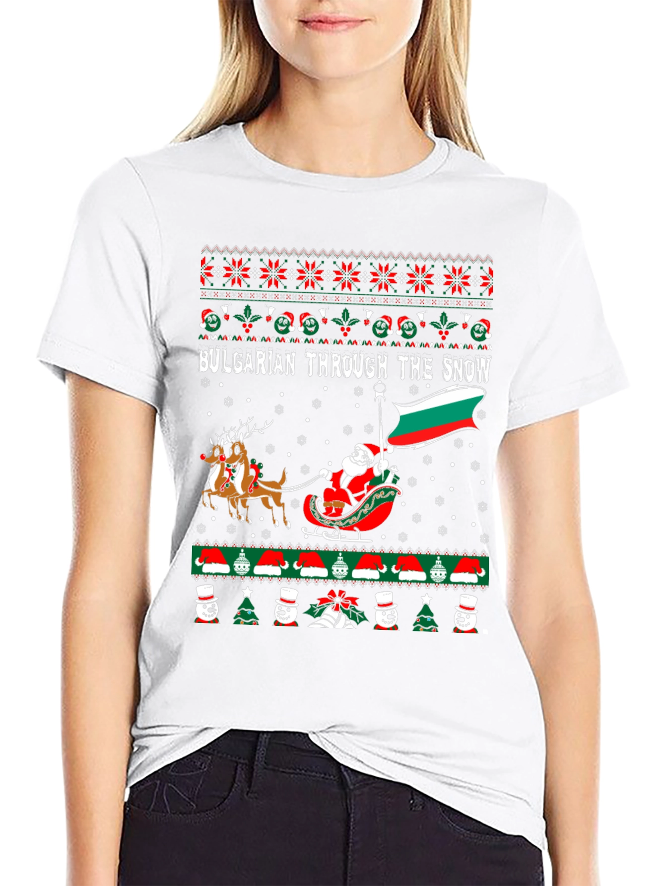 Bulgarian Christmas Ugly Sweater T-Shirt