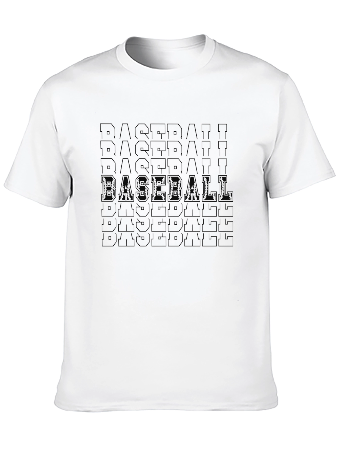 Baseball Graphic Print Tee - Stylish Sportswear