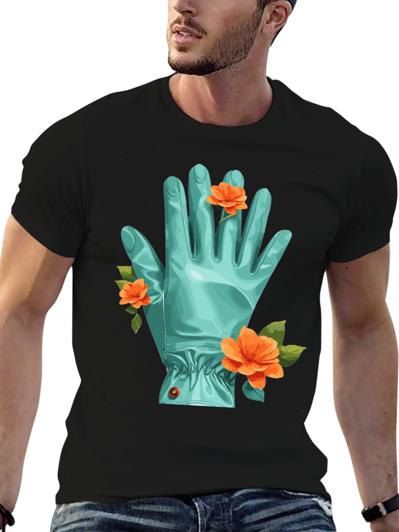 Floral Garden Glove Graphic Tee