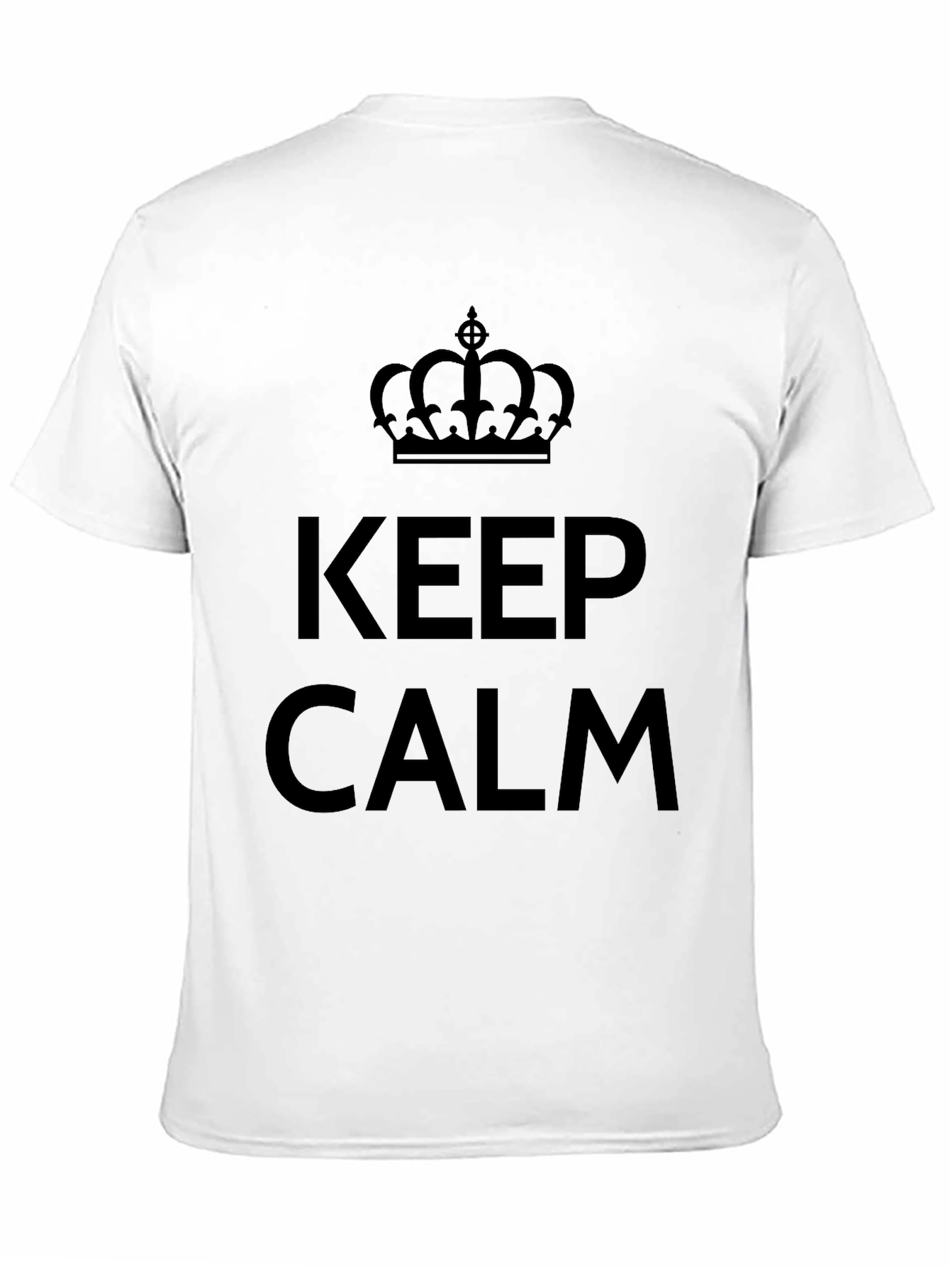 Keep Calm Crown Graphic Tee - Black