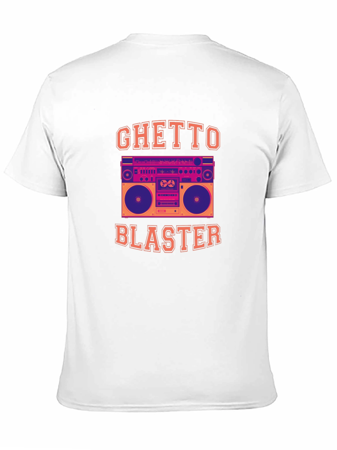 Ghetto Blaster Graphic Tee - Retro Boombox T-Shirt