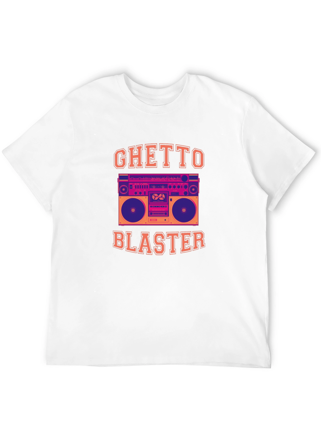 Ghetto Blaster Graphic Tee - Retro Boombox T-Shirt
