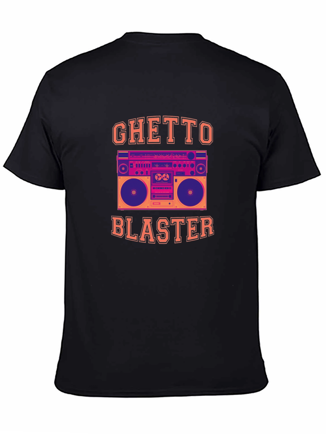 Ghetto Blaster Graphic Tee - Retro Boombox T-Shirt