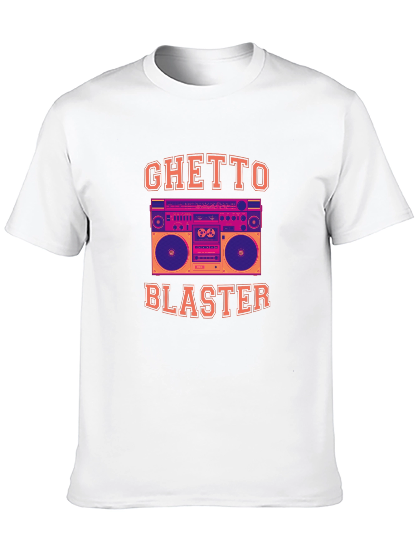 Ghetto Blaster Graphic Tee - Retro Boombox T-Shirt