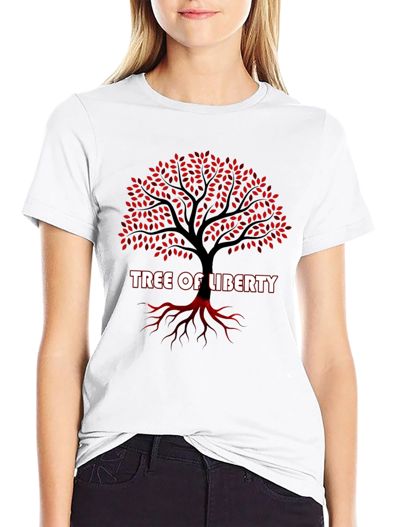 Tree of Liberty Graphic T-Shirt - Black