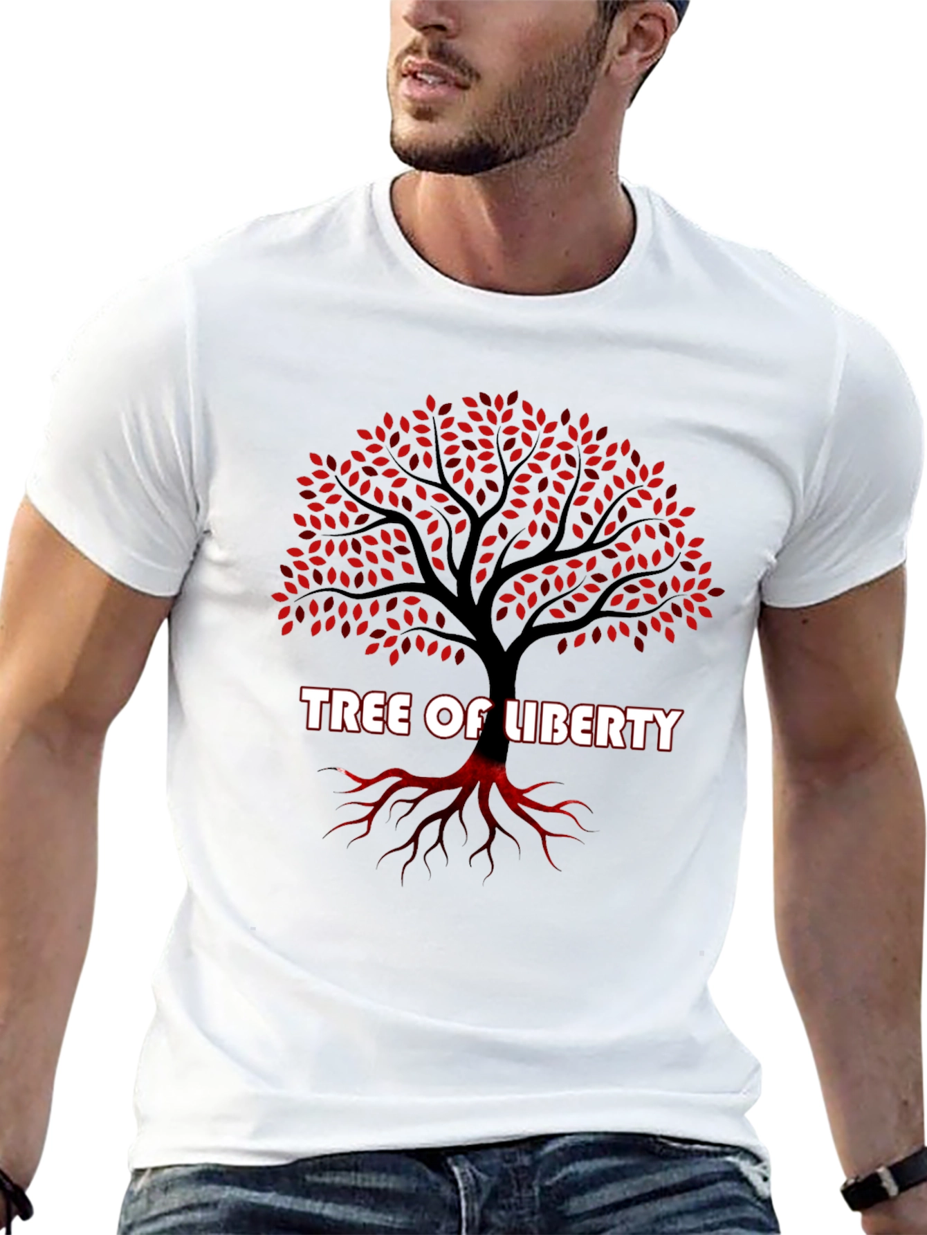 Tree of Liberty Graphic T-Shirt - Black