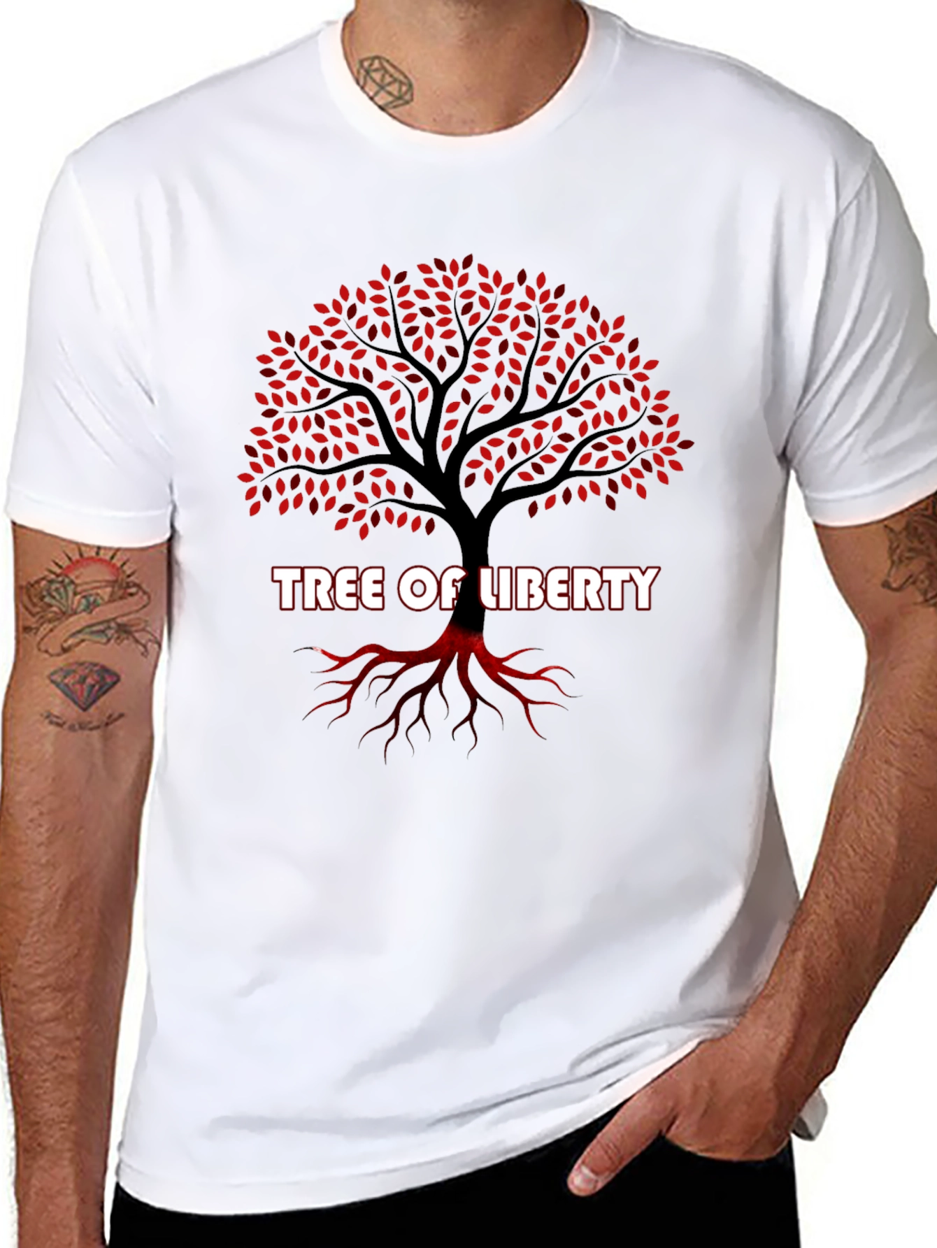 Tree of Liberty Graphic T-Shirt - Black