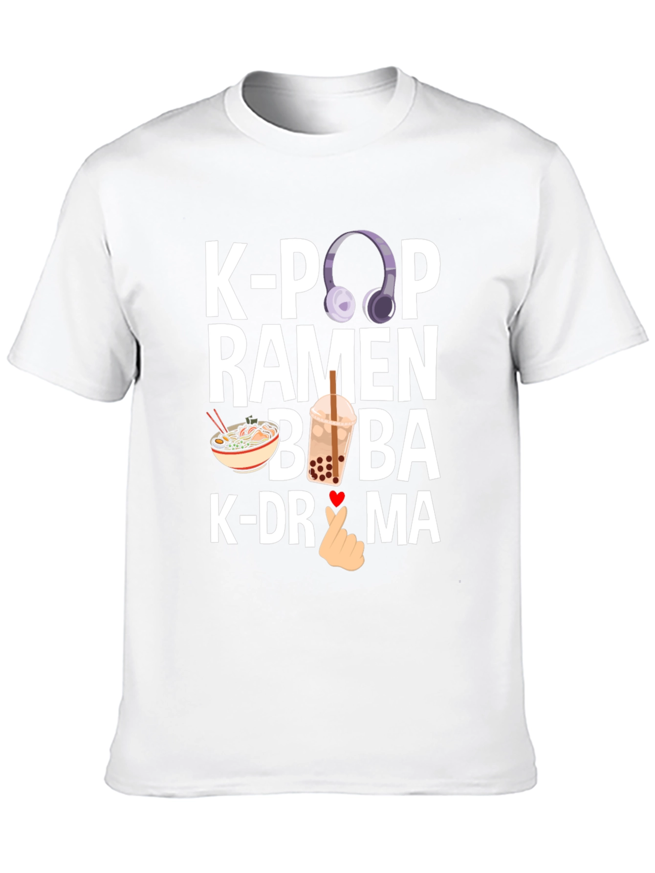 K-Pop Ramen Boba K-Drama Graphic Tee