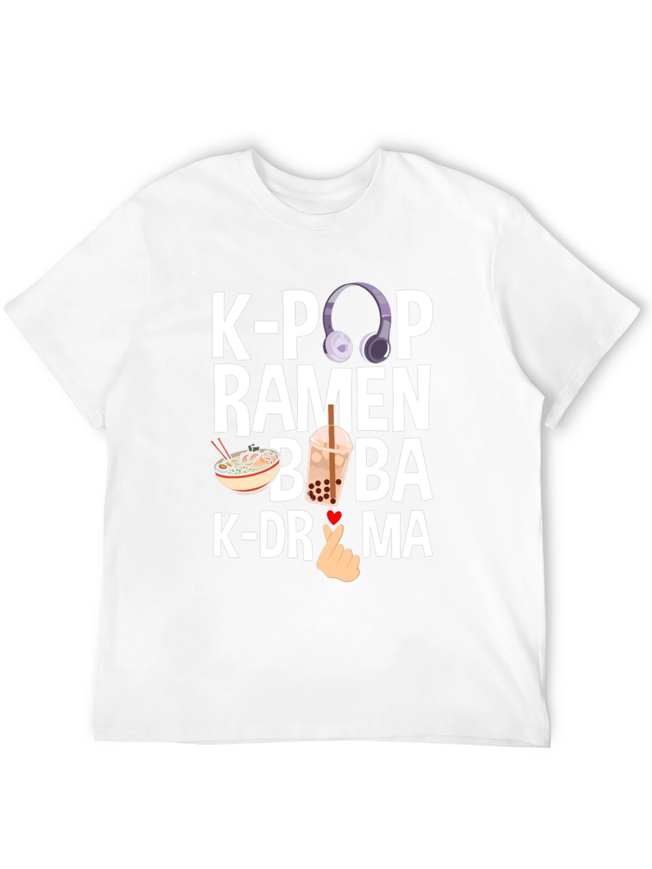 K-Pop Ramen Boba K-Drama Graphic Tee