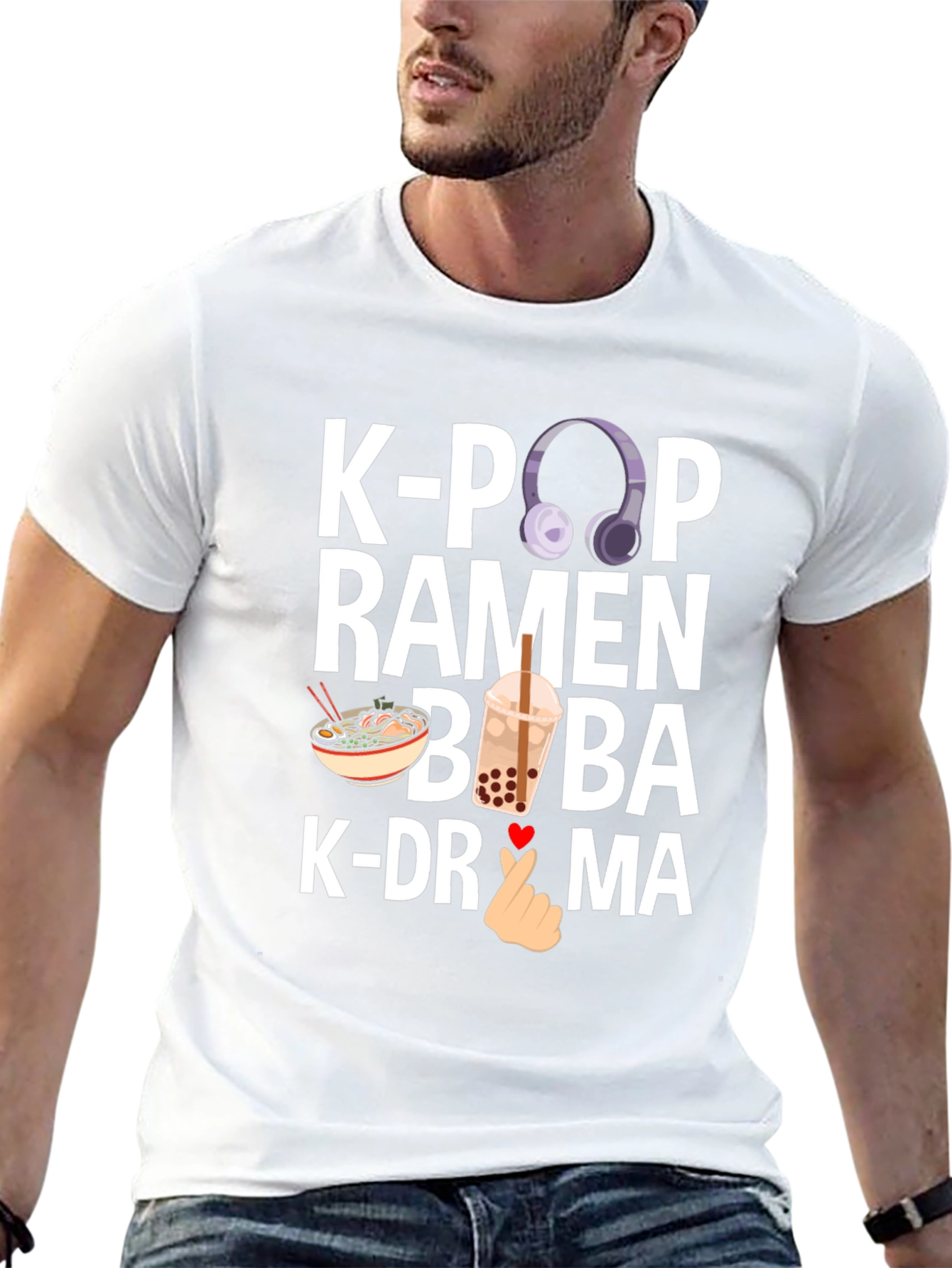 K-Pop Ramen Boba K-Drama Graphic Tee