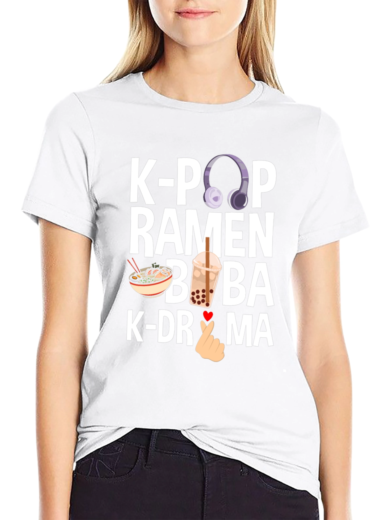 K-Pop Ramen Boba K-Drama Graphic Tee
