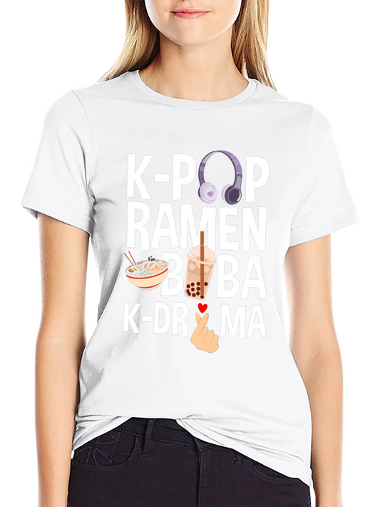 K-Pop Ramen Boba K-Drama Graphic Tee