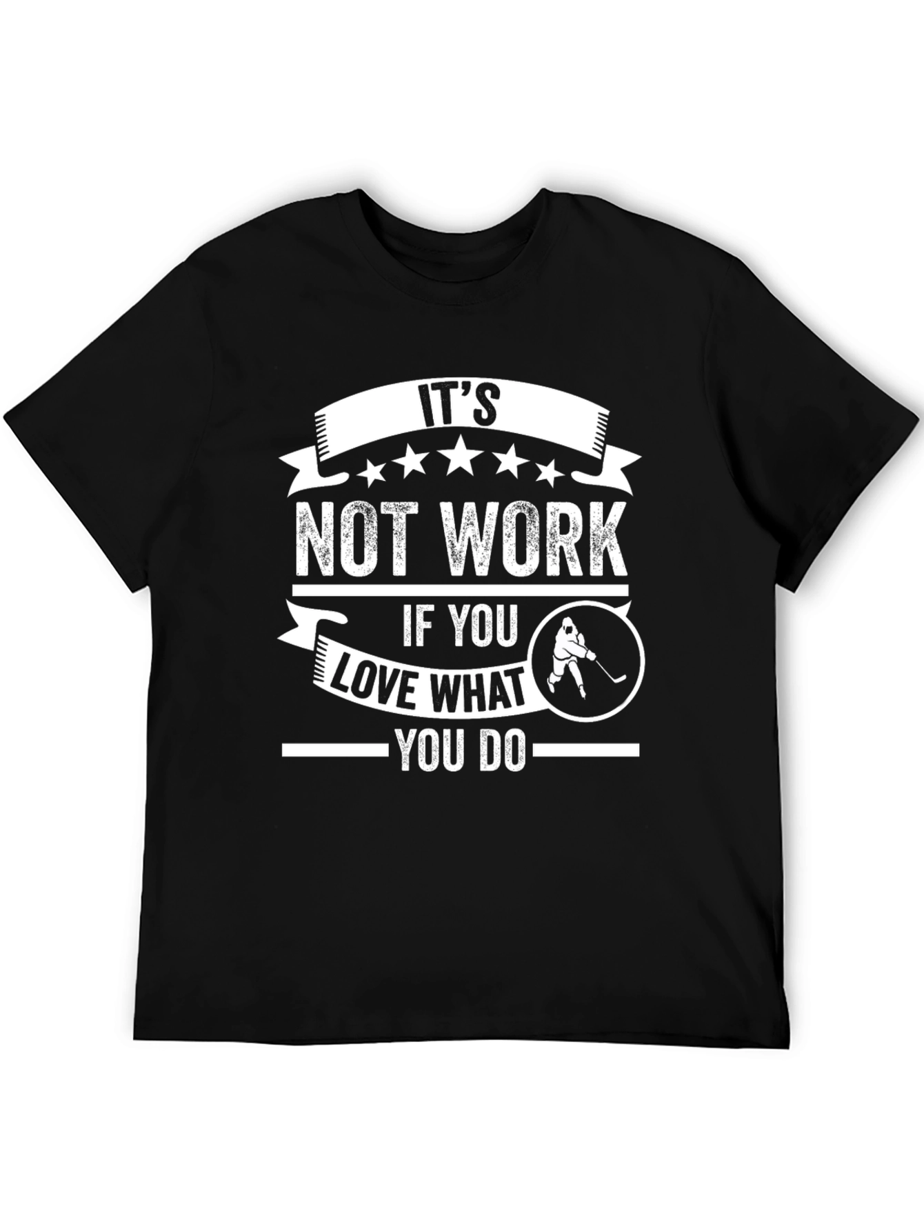 Hockey Lover Black Graphic T-Shirt