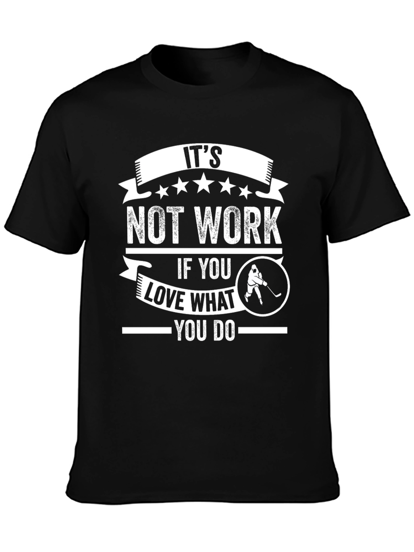 Hockey Lover Black Graphic T-Shirt