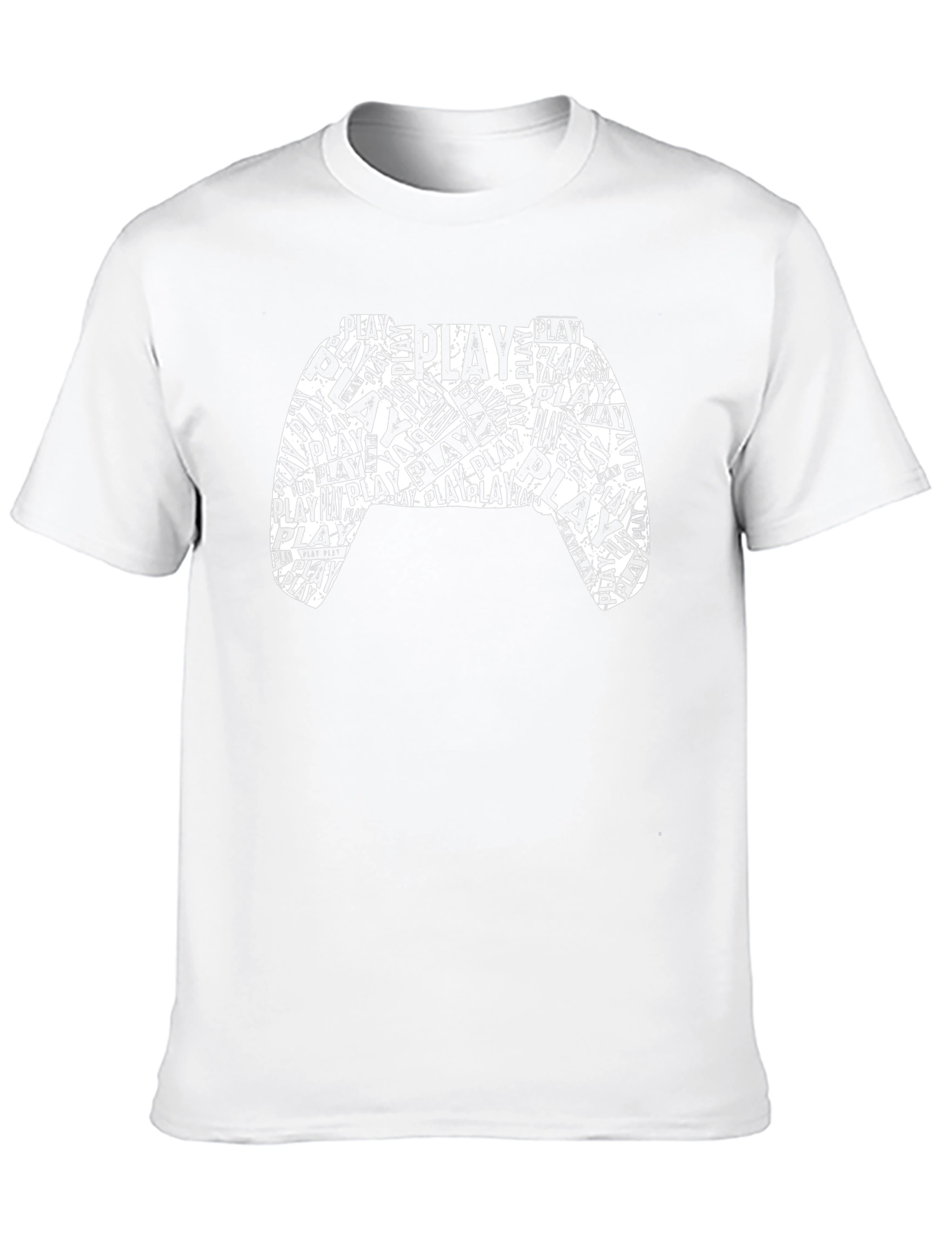 Play Game Controller Graphic Mens Black T-Shirt