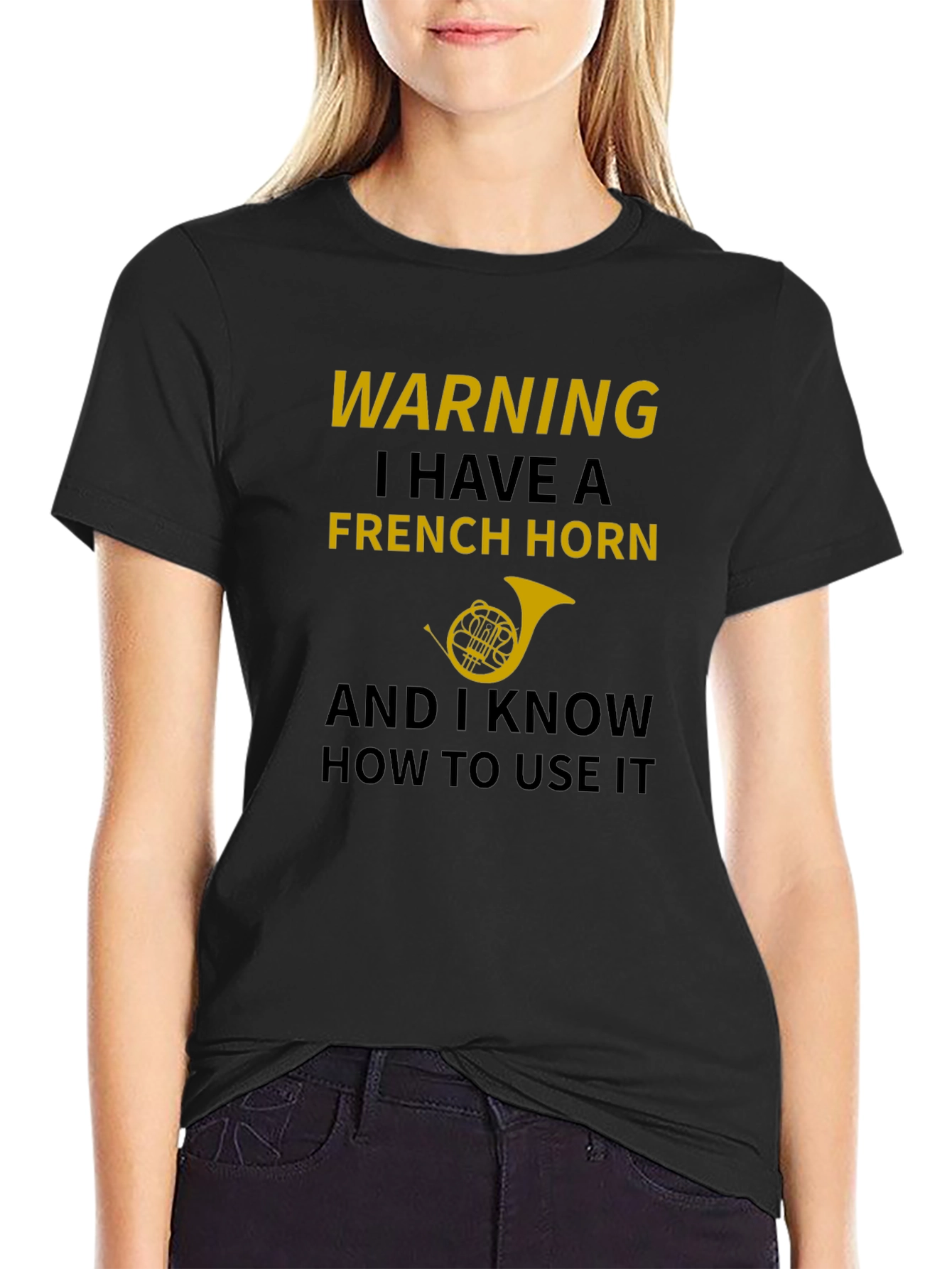 Warning French Horn T-Shirt