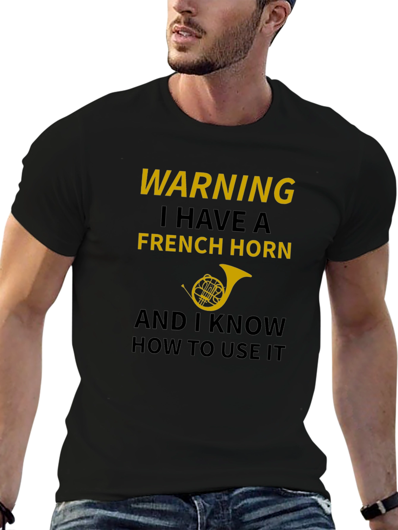 Warning French Horn T-Shirt
