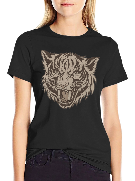 Tiger Graphic Print Tee - Bold Style