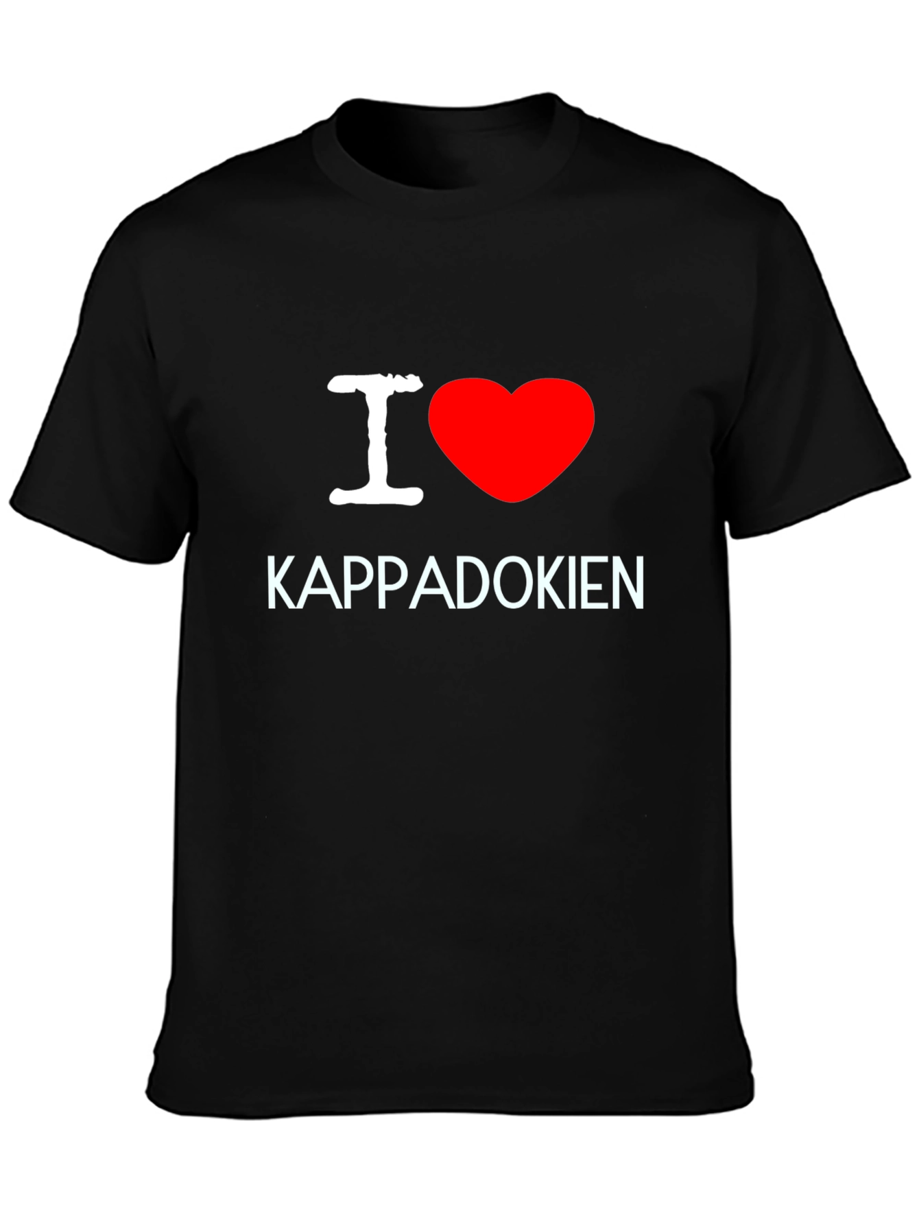 I Love Cappadocia Black T-Shirt