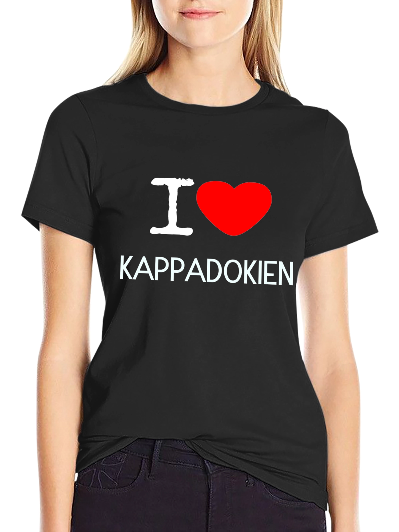 I Love Cappadocia Black T-Shirt