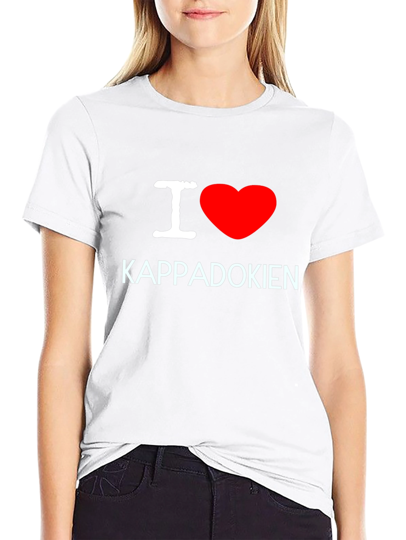 I Love Cappadocia Black T-Shirt