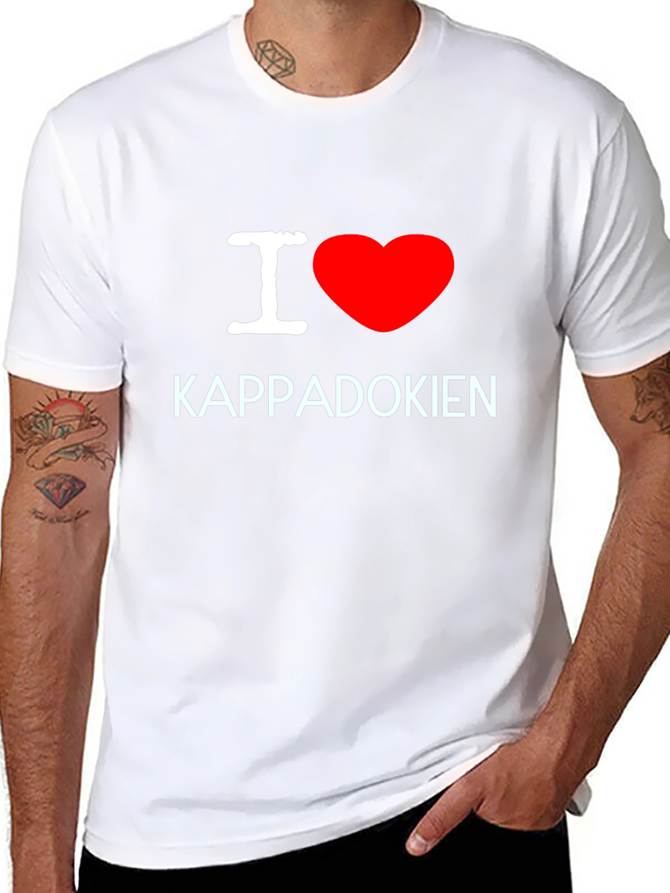 I Love Cappadocia Black T-Shirt