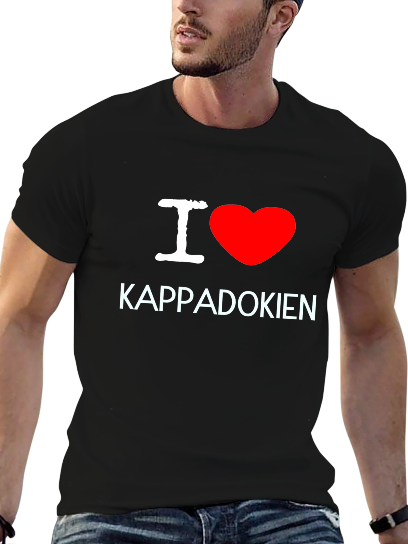 I Love Cappadocia Black T-Shirt