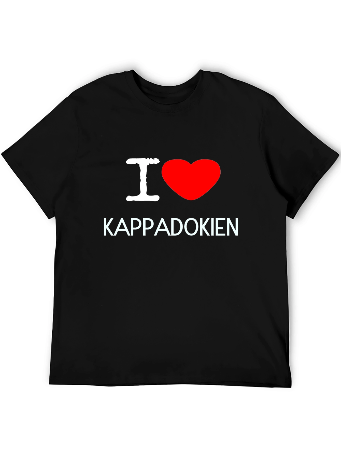 I Love Cappadocia Black T-Shirt