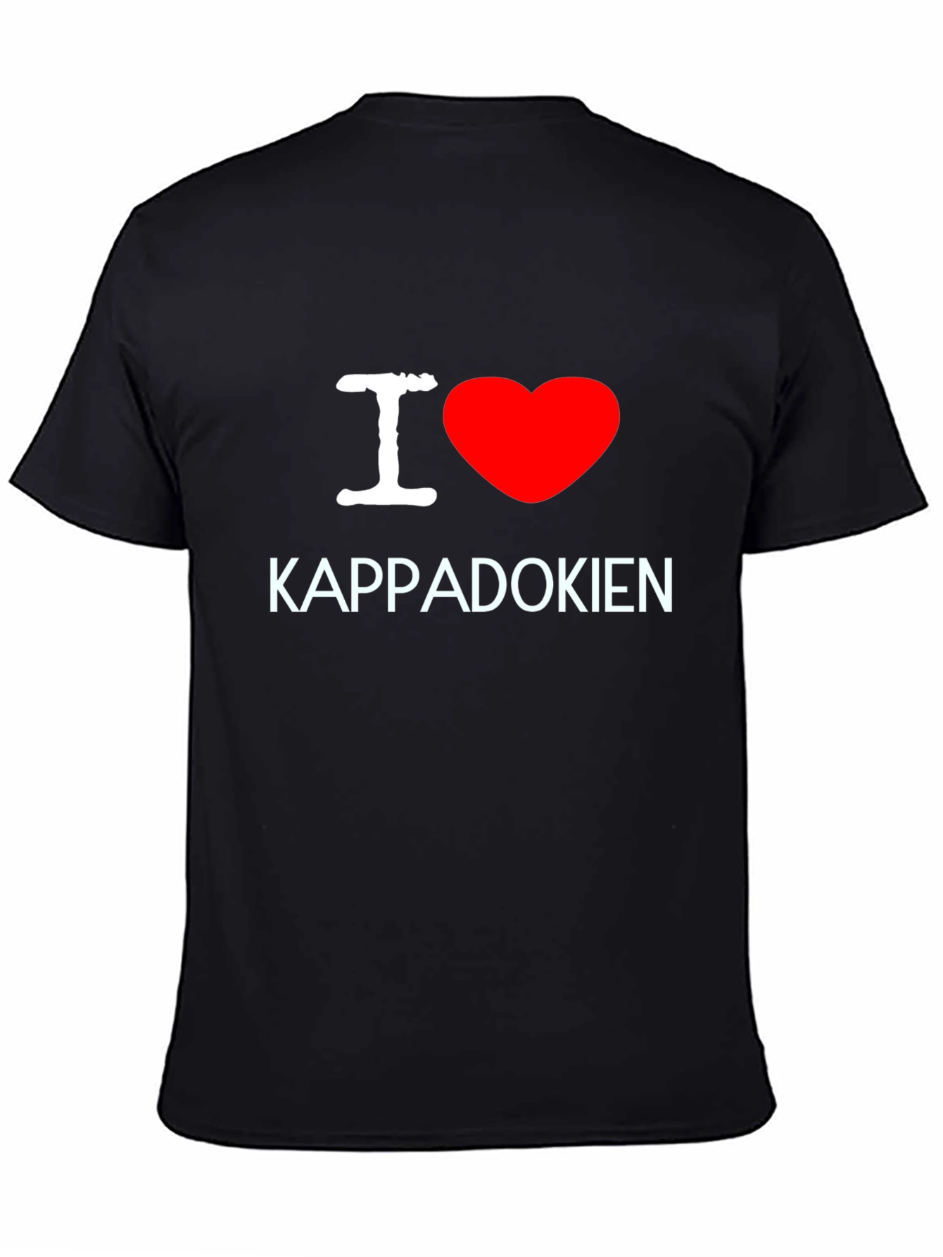 I Love Cappadocia Black T-Shirt