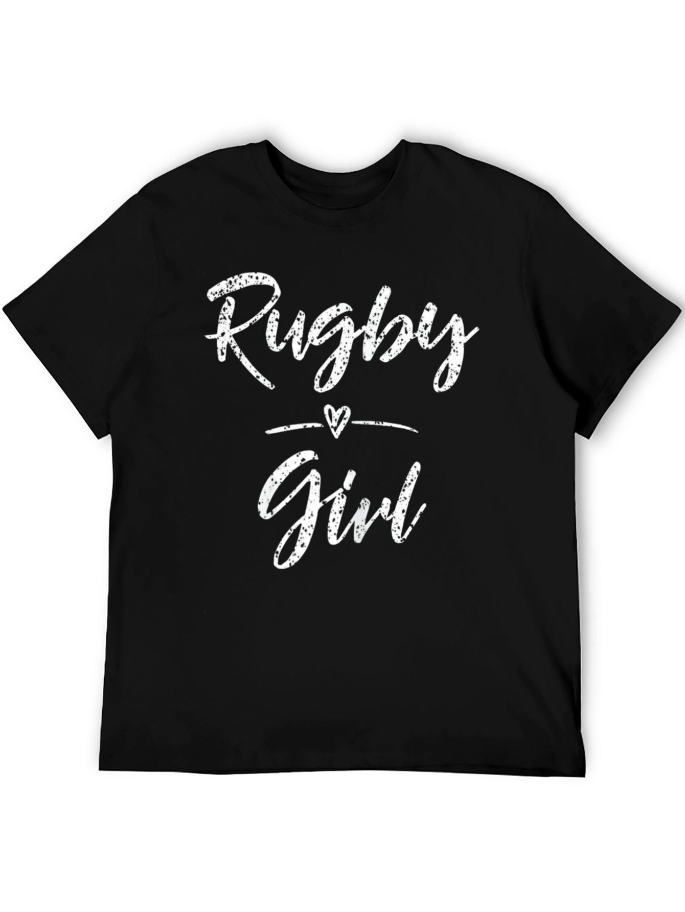 Rugby Girl T-Shirt - Black Stylish Design
