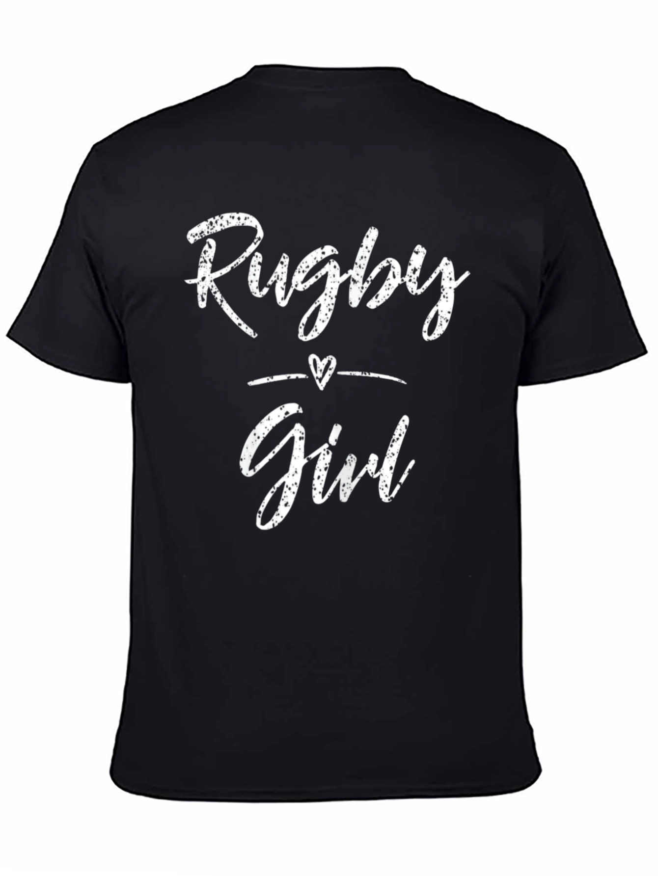 Rugby Girl T-Shirt - Black Stylish Design