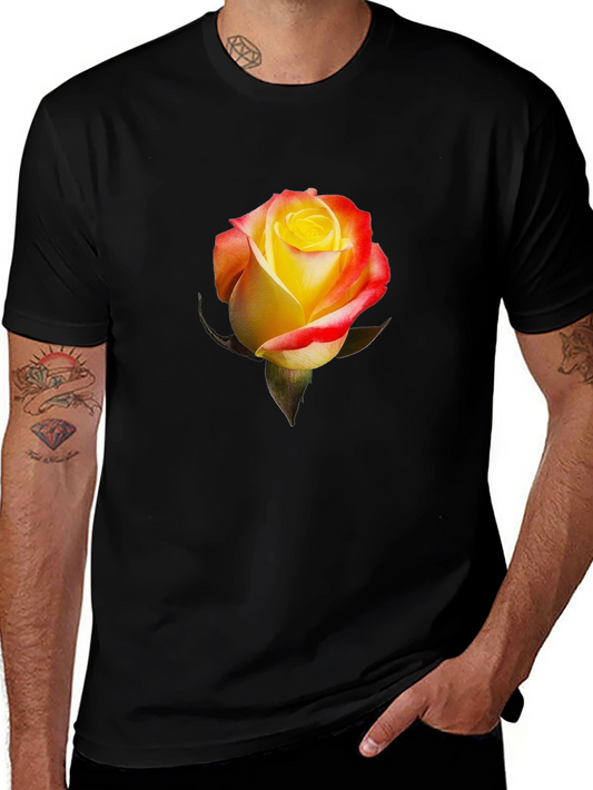 Rose Graphic T-Shirt - Stylish Floral Design