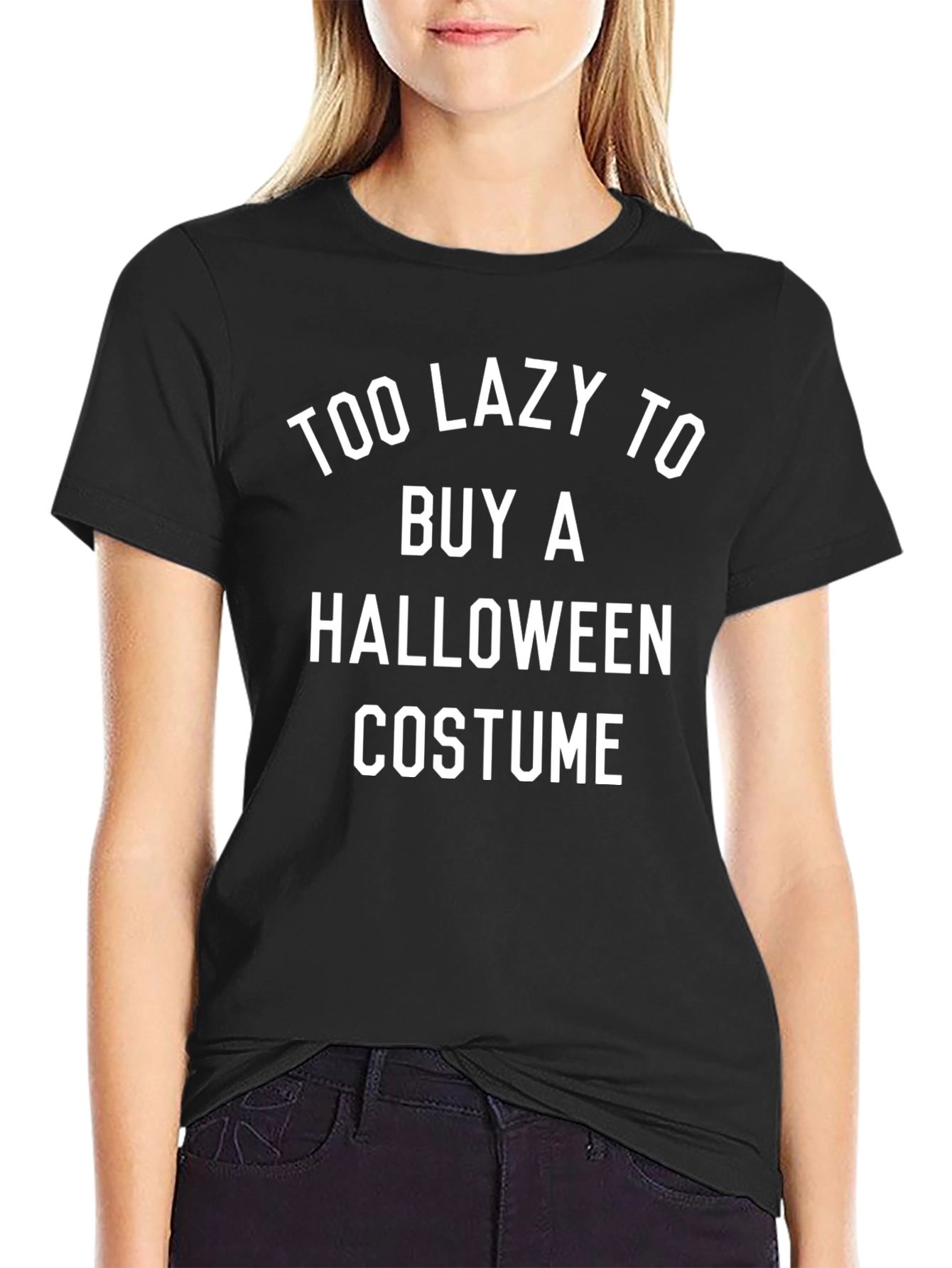 Lazy Halloween Costume T-Shirt - Funny Sarcastic Tee