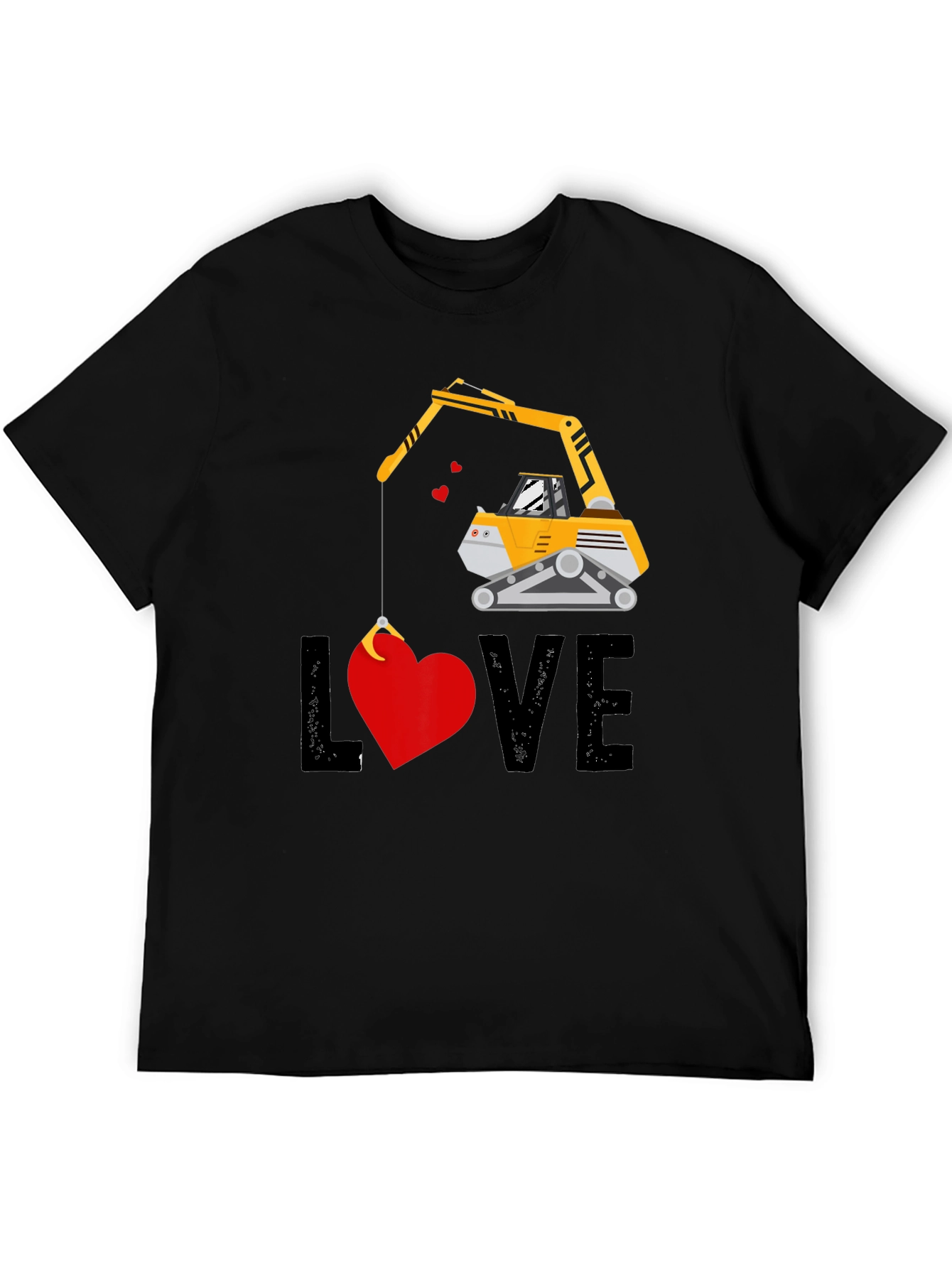 Excavator Love T-Shirt - Valentines Day Gift