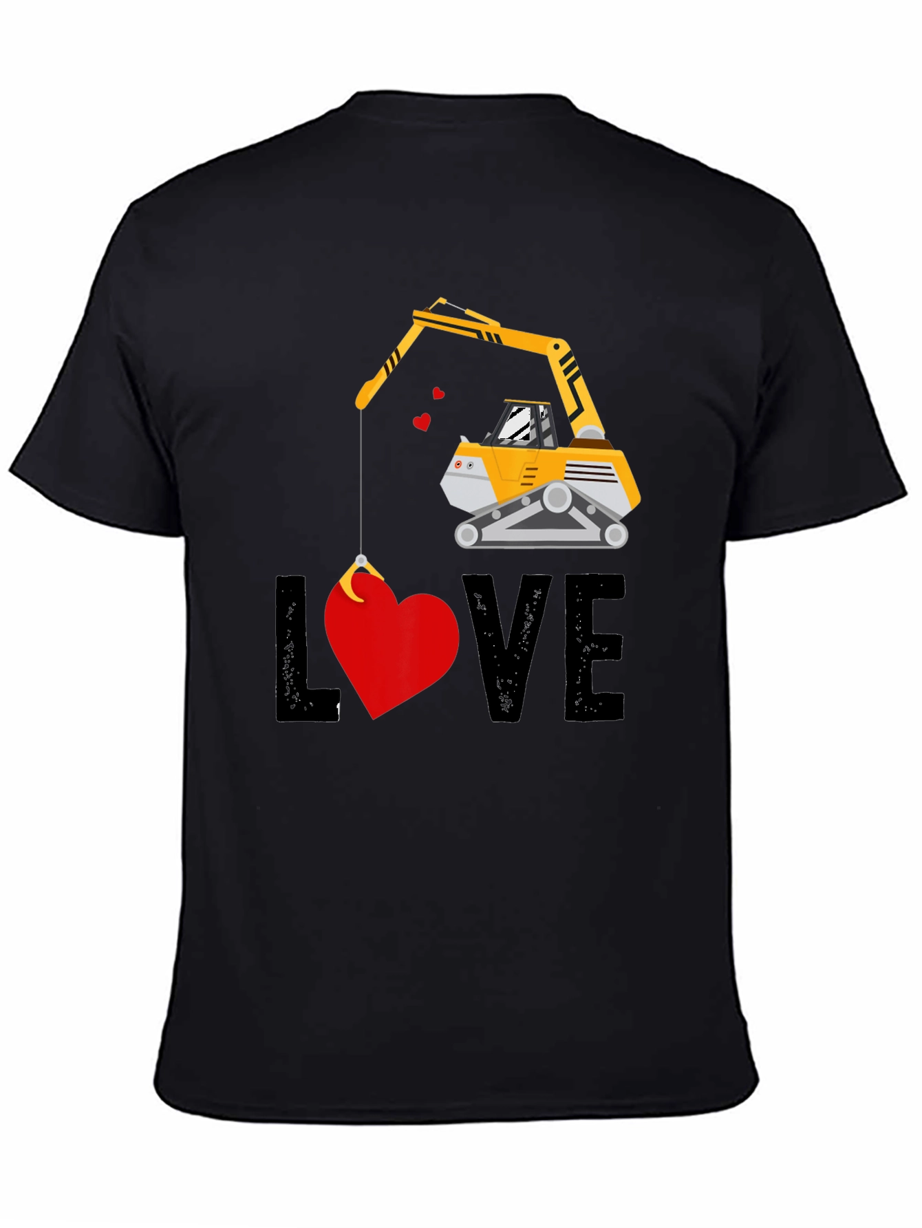 Excavator Love T-Shirt - Valentines Day Gift