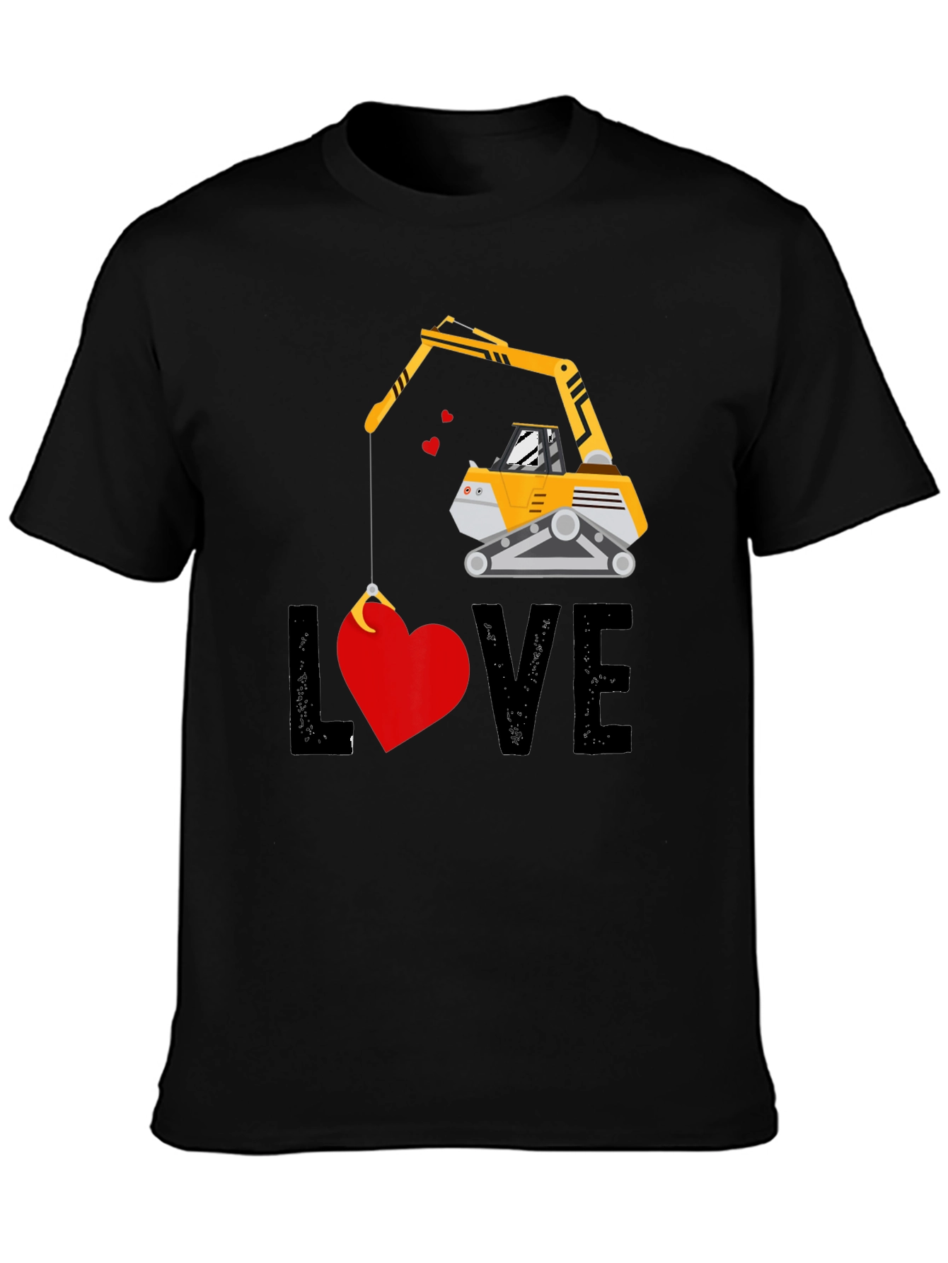 Excavator Love T-Shirt - Valentines Day Gift