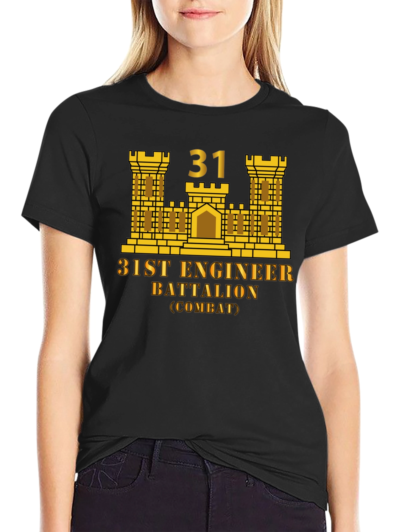 31st Engineer Battalion T-Shirt - Combat Unit Pride