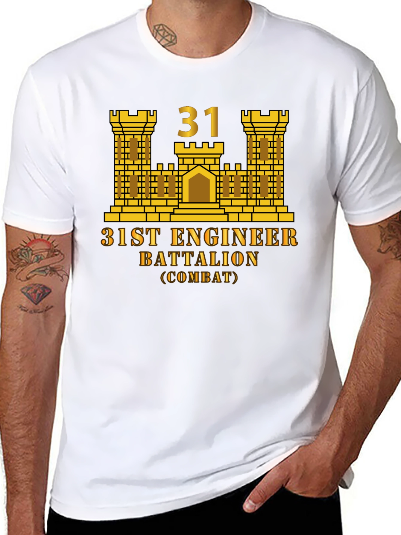 31st Engineer Battalion T-Shirt - Combat Unit Pride
