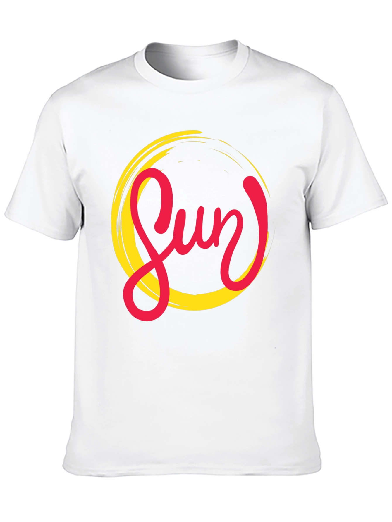 Stylish Sun Graphic Black T-Shirt for Men