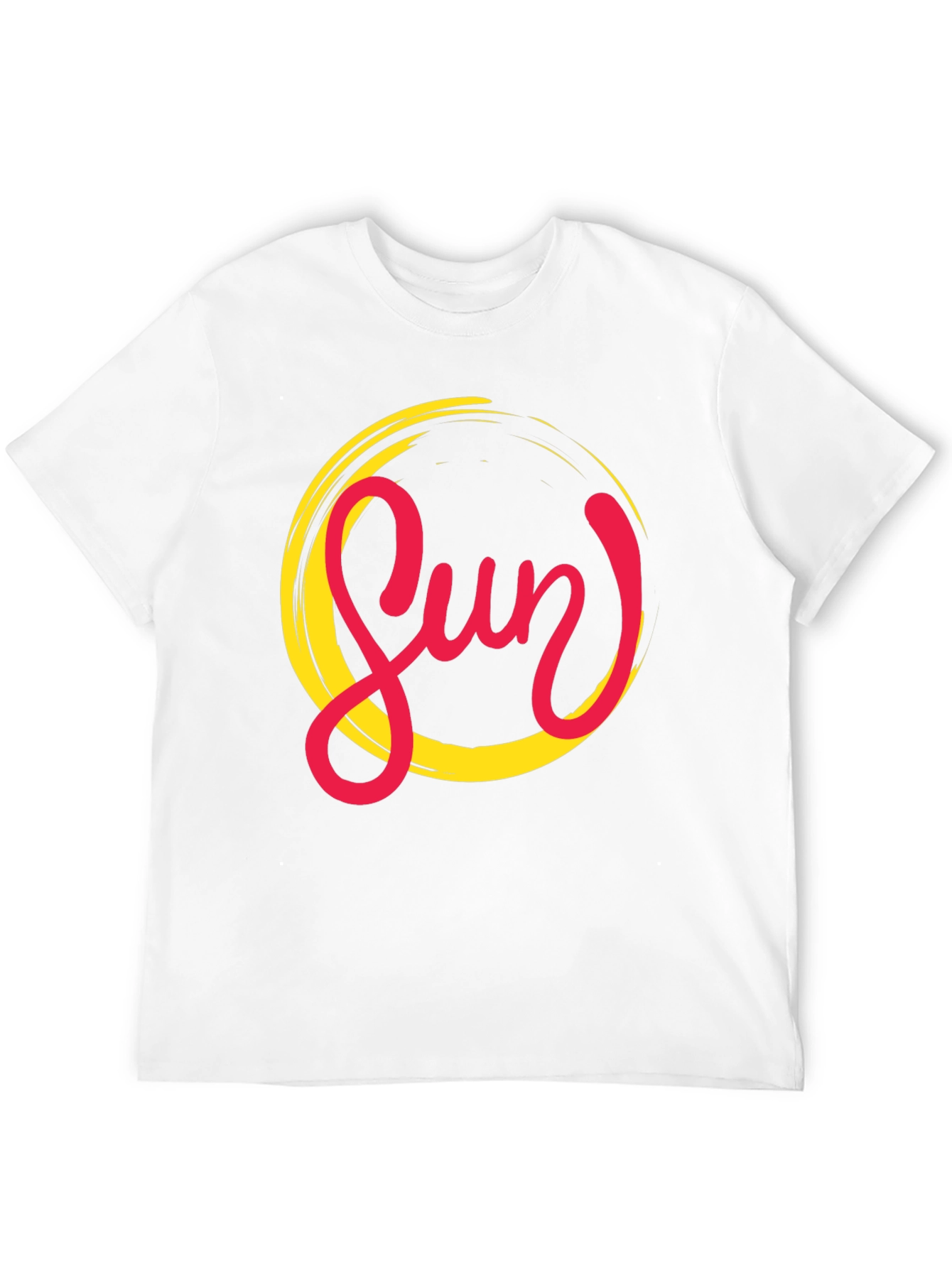 Stylish Sun Graphic Black T-Shirt for Men